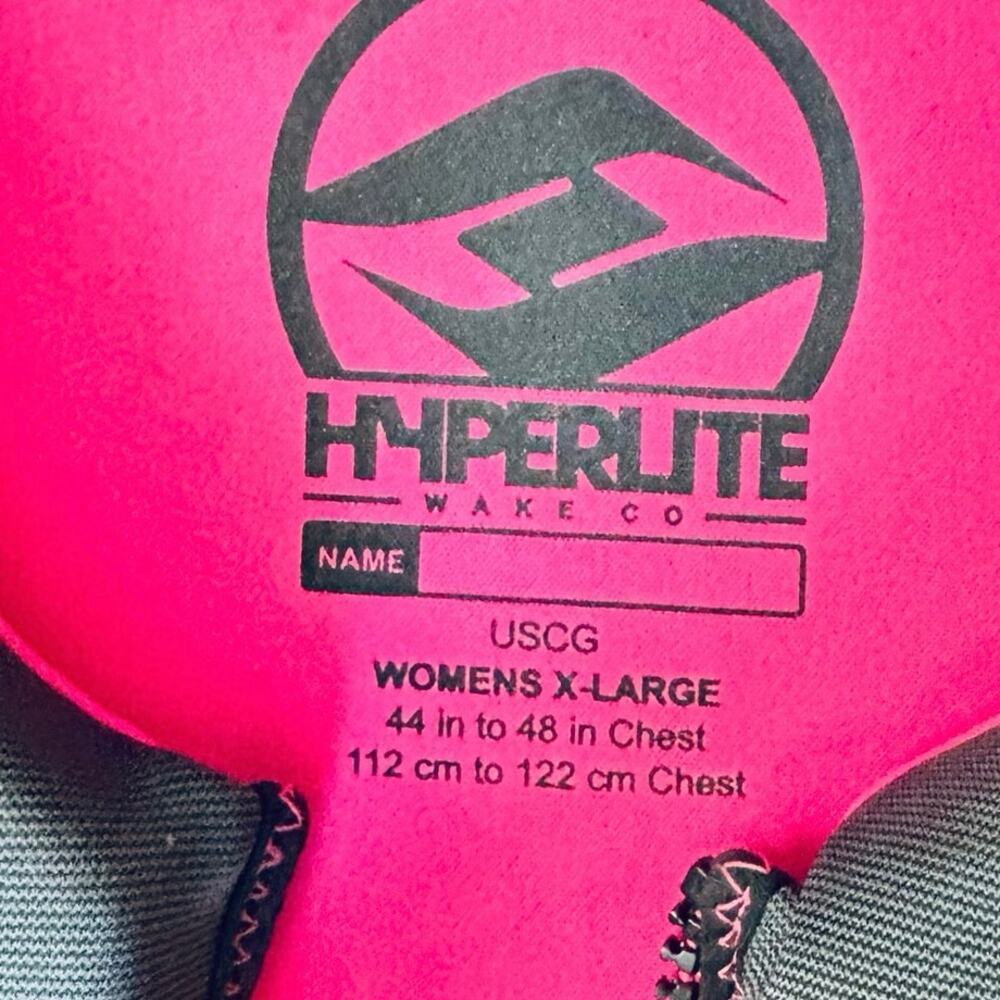 Hyperlite Women’s XL pink gray vest swimming life preserver jacket - Picture 4 of 8